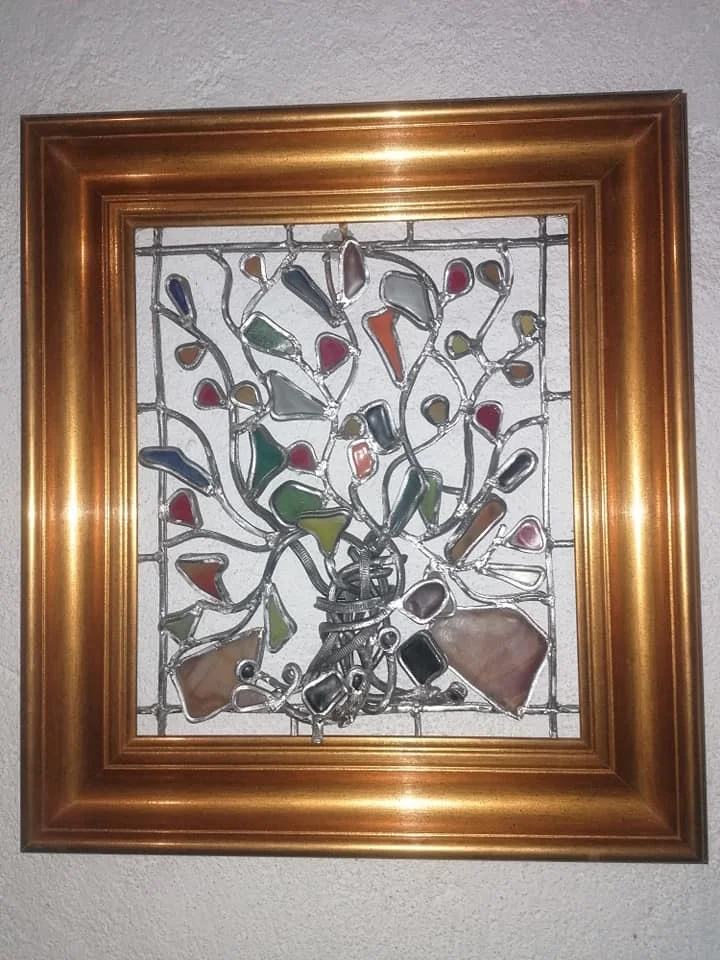 Tablou pe sticlă artistic